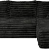 Cloud Sectional Couch with L-Shape Chaise,Modern Modular Sofa with Deep Seat, Upholstered Couches with Right Facing Chaise for Living Room Bedroom, No Assembly Required, Black (Plush Corduroy Fabric)