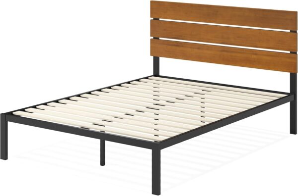 ZINUS Paul Platform Bed, Queen, Brown