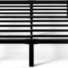Zinus Yelena 14 Inch Metal Platform Bed Frame, Steel Slat Support, No Box Spring Needed, Eco Friendly WonderBox(TM) Packaging, Easy Assembly, Black, Queen