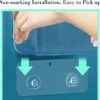 Acrylic Adhesive Wall Mounted Storage, Small Cabinet Door Organizer Without Drilling, Automatic Draining Sink Caddy for Kitchen, Bathroom, Laundry, Camper, Utility Room, Office, Shelves