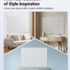 12 Pack Soundproof Wall Panels Self-Adhesive, 12" X 12" X 0.4" Sound proof panels for walls, High Density Acoustic Panels, Sound Absorbing Panel for Studio, Home, Offices(White)