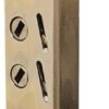 Amesbury Truth Dual Point 9-15/16" Mortise Lock (No FacePlate) with Anti-Slam Pin for Sliding Patio Glass Door Locking Mechanism Replacement | Fix and Repair Door Hardware Lock Set - Alloy Steel