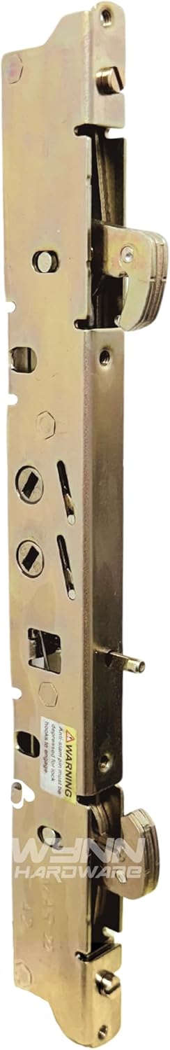 Amesbury Truth Dual Point 9-15/16" Mortise Lock (No FacePlate) with Anti-Slam Pin for Sliding Patio Glass Door Locking Mechanism Replacement | Fix and Repair Door Hardware Lock Set - Alloy Steel