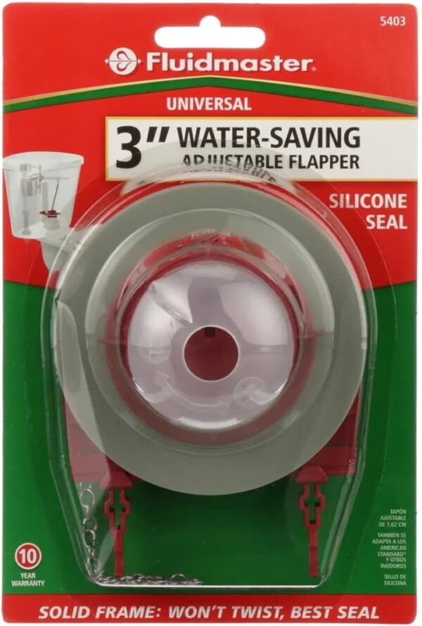 Fluidmaster 5403 3-Inch Water Saving Long Life Toilet Flapper