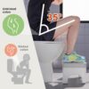 Squatting Toilet Stool for Adults, 7 Inch Poop Stool Squat Adult, Non-Slip Potty Stool for Pooping, Portable Toilet Step Foot Rest for Bathroom