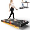 2.5HP Walking Pad with Incline 330lbs, 3 in 1 Walking Pad Treadmill 5-Level Big LED, Under Desk Treadmill for Home,Walk/Jog/Run,Portable,Small, with Remote Control,Assembly Free,Wider Belt