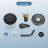 Bathtub Shower Faucet Set Wall Mounted 6 Inch 5-Spray Rainfall Shower Head with Rough-in Valve Single Handle Control Shower Trim Kit without Tub Spout, Oil Rubbed Bronze