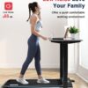 REDLIRO Under Desk Treadmill 2 in 1 Walking Pad, Portable, Folding, Electric, Motorized, Walking and Jogging Machine with Remote Control for Home and Office Workout