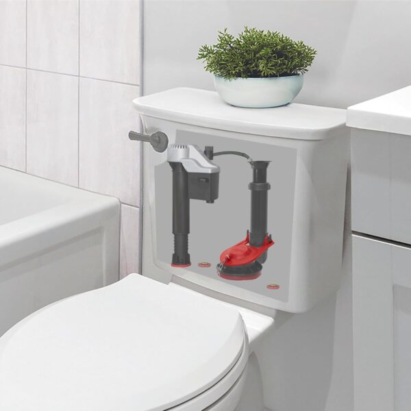 Korky 100BP Ultra High Performance Flapper Fits Most Toilets - Long Lasting Rubber - Easy to Install - Made in USA, Small, Red,1 Pack