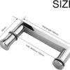 Luyckfrazy Shower Glass Door Handle - SUS304 Stainless Steel - Modern Entrance Glass Door Knob Push and Pull Bathroom Door Knobs - Towel Bar