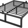 14 Inch Queen Bed Frame,3500 lbs Heavy Duty Metal Platform, Steel Slats Support/No Box Spring Needed/Noise Free/Non-Slip/Easy Assembly