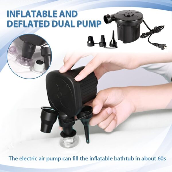 Inflatable Shower Bathtub Kits, Large Bathing Basin System for Bedridden, Handicap, Elderly, Disabled Patients Body Washing, Caregiver Assistive Aid