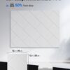 12 Pack Soundproof Wall Panels Self-Adhesive, 12" X 12" X 0.4" Sound proof panels for walls, High Density Acoustic Panels, Sound Absorbing Panel for Studio, Home, Offices(White)