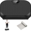 Vibration Plate Exercise Machine Weight Loss, Full Body Shaker Workout Vibration Plates Lymphatic Drainage, Stand Shake Vibrating Plate for Women Men 450 Lbs Capacity Fitness Platform