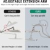 13-Inch Shower Heads with Multi-Function Handheld Sprayer Combo, 3-Way Metal Extended Diverter with Holder and Metal Adjustable Curved Shower Extension Arm, Extra Long Hose Brushed Nickel