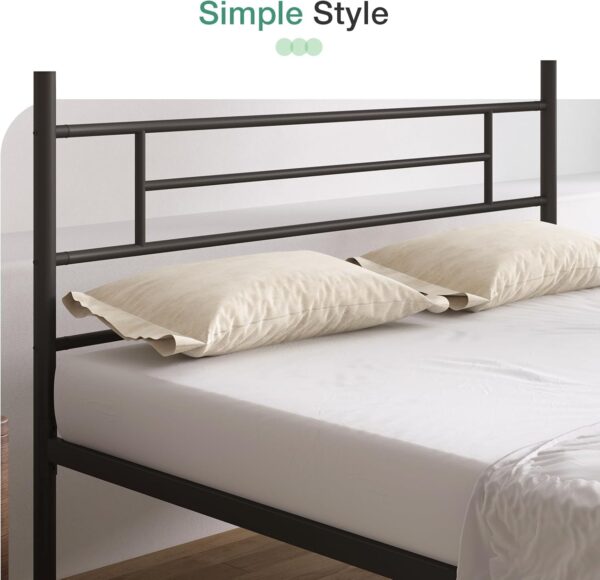 Novilla Queen Bed Frame with Headboard and Footboard, 14 Inch Metal Platform Bed Frame Queen Size, Large Storage Space, Heavy Duty Slats Support, Mattress Foundation No Box Spring Needed