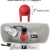 Korky 100BP Ultra High Performance Flapper Fits Most Toilets - Long Lasting Rubber - Easy to Install - Made in USA, Small, Red,1 Pack