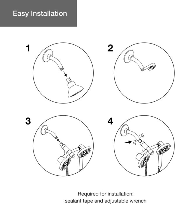 KOHLER 23218-CP Awaken 17 in 1 Multifunction Shower Combo Kit, 2-in-One, Polished Chrome