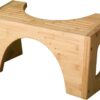 Squatty Potty The Original Toilet Stool - Bamboo Flip, 7" and 9" Adjustable Heights, Brown - Improve Bathroom Posture and Comfort