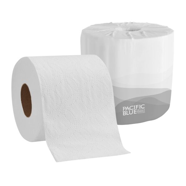 PACIFIC BLUE SELECT STANDARD ROLL EMBOSSED 2-PLY TOILET PAPER BY GP PRO (GEORGIA-PACIFIC), 80 ROLLS PER CASE