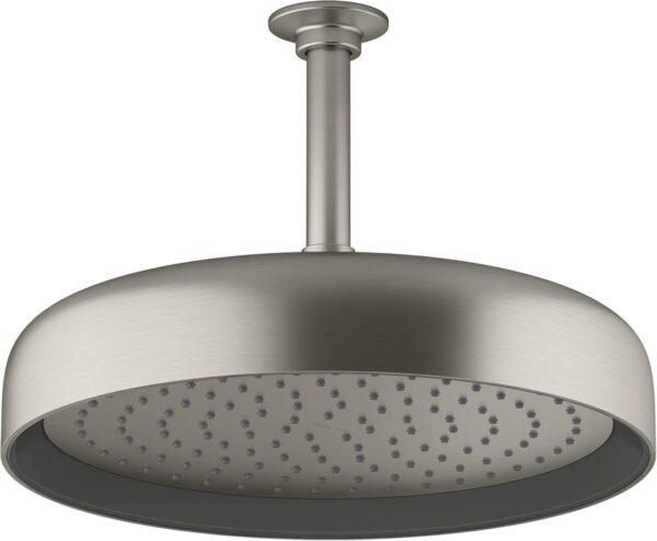 KOHLER 26291-G-BN Statement™ Round 12" Single-Funtion Rainhead, Round Shower Head, Rain Shower Head, 1.75 GPM, Brushed Nickel