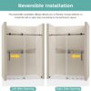 Glass Shower Door 56-60" W x 72" H, Frameless Sliding Shower Door 5/16"(8mm) Thick SGCC Tempered Glass Easy Clean, Shower Sliding Door with Stainless Steel Handle and Hardware in Matte Black