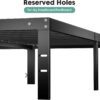 Sweetcrispy Queen Bed Frame - Heavy Duty Metal Platform Bed Frames Queen Size with Storage Space Under Frame, No Box Spring Needed, 14 Inches, Sturdy Steel Slat Support…