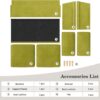 Vesgantti 65" Green Loveseat, Comfy Mid-Century Modern 2-Seat Sofa, No-Tool Assembly Small Couch for Living Room & Bedroom