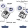 26mm Shower Door Rollers, 4PCS Sliding Shower Doors Wheels, Replacement Wheels Shower Doors，2xDouble Twin top/Bottom Shower ，Shower Door Runners Pulleys for Curved Glass Doors 6-8mm