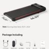 FEZIBO Walking Pad Treadmill, Under Desk for Home Office, 2 in 1 Portable, With Remote Control, Running Machine With LED Display