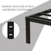 Queen Size Bed Frame with Steel Slats Support, Sturdy and Durable, No Box Spring Needed, 16 Inch High 3500lbs Heavy Duty Metal Platform Frames with Storage, Noise-Free, Black