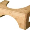 Squatty Potty The Original Toilet Stool - Bamboo Flip, 7" and 9" Adjustable Heights, Brown - Improve Bathroom Posture and Comfort