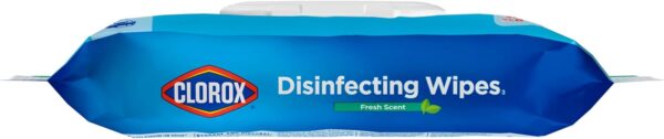 Clorox Disinfecting Wipes, Bleach Free, Household Essentials, Fresh Scent, Moisture Seal Lid, 75 Cleaning Wipes, Pack of 3 (New Packaging)