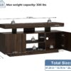 61vmJudjIGL._AC_SL1500_.jpg HOMMPA LED TV Stand for 55/50/43/40/32 Inch Modern Entertainment Center With Power Outlets, Gaming Consoles Storage, Media Table With LED Lights, Game Cabinet for Living Room Walnut
