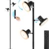 36W LED Tree Floor Lamp, Modern Dimmable Standing Lamp with Remote & Touch Control, 4 Color Temperatures, 3 Rotatable LED Light Floor Lamps for Living Room, Bedroom, Office