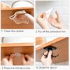2pcs Under Cabinet Kitchen Utensil Hooks,360° Rotating Drilling Free Adhesive Utensils Hanging Rack for Tools/Towel/Knife (Black)