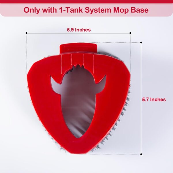 Scrub Brush Head Replacement Compatible with O Cedar EasyWring Spin Mop 1-Tank System, Floor Scrubber Head, Shower Scrub Brush with Hard Bristles for Cleaning & Scrubbing