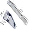 Shower Door Magnet Replacement Stainless Steel U-Channel -with Magnet and Screws Shower Door Magnetic Latch for Swing Shower Doors Glass Shower Door Magnetic Strip
