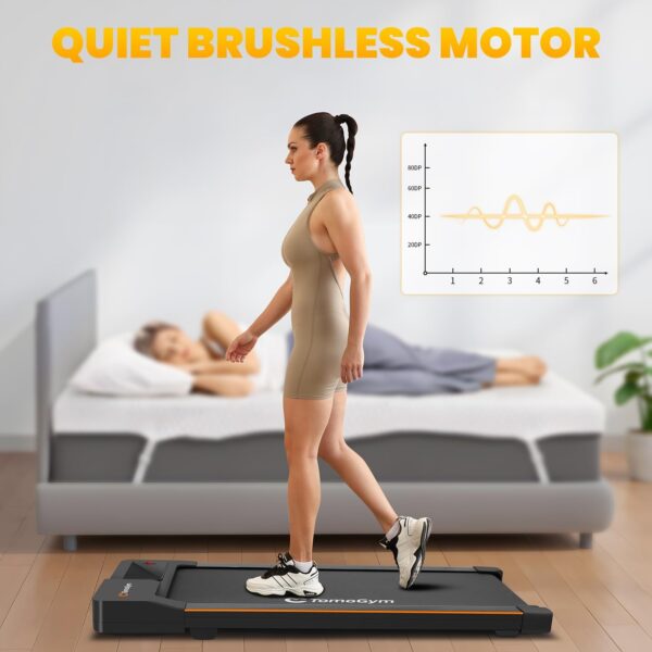 DAEYEGIM 2 in 1 Portable Under Desk Treadmill with Remote Control, LED Display Walking Jogging Machine