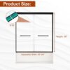 Shower Doors for Bath Tub Modern 60" W x 58" H Shower Glass Door Bath Tub Doors Glass Sliding with 1/4" (6mm) SGCC Tempered Glass and Stainless Steel Handle for Bathroom, Matte Black