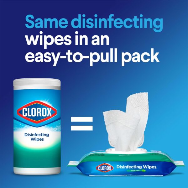 Clorox Disinfecting Wipes, Bleach Free, Household Essentials, Fresh Scent, Moisture Seal Lid, 75 Cleaning Wipes, Pack of 3 (New Packaging)