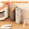 3 Pack Storage Organizer Bins Wall Mounted, Hanging Cabinet Door Organizer for Organizing, Clear Stackable Organizer Basket, Floating Shelves Fridge Organizer for Wall Refrigerator Kitchen Bathroom
