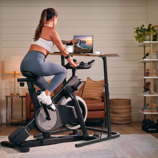 Adjustable Desk for Treadmill Walking Pad, Desk for Bike/Cycling, Workstation Standing Desk, Trainer Stand Table for Indoor, Treadmill Attachment-Exercise While Working or Watching TV