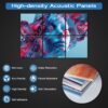 6 Pack Art Acoustic Panels Sound Proof Foam for Walls, 72X48 Inches Decorative Sound Absorbing Panels for Bedroom, Adhesive Included, Statues
