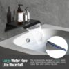 Waist Massage Spray Shower System with 6 Body Jets and Tub Spout, 12'' Rainfall Bathtub Shower System with Shower Jet, Wall Mounted Rain Shower and Handheld Shower Faucet Sets Complete, Matte Black