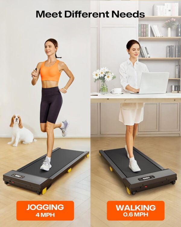 Walking Pad for Home/Office, 2.5 HP Under Desk Treadmill Small with Remote Control, Walking Pad Small Treadmill with LED Display