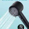 Cobbe Filtered Shower Head with Handheld, High Pressure 5-mode Showerhead with Filters, Built-in Power Wash for Hard Water - Remove Chlorine - Reduces Dry Itchy Skin, Matte Black