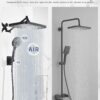 711a2OI6oFL._AC_SL1500_.jpg Premium 12.2" Rain Shower Head with Handheld Spray, Updated High Pressure Rainfall Shower Head with Handheld Combo, Large Rain Overhead Waterfall Showerheads | Anti-Clog Nozzles | Air-in Tech