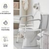 Medical king Toilet Safety Rail - Adjustable Detachable Toilet Safety Frame with Handles Heavy-Duty Toilet Safety Rails Stand Alone - Toilet Safety Rails for Elderly, Handicapped - Fits Most Toilets