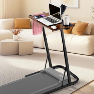 Adjustable Desk for Treadmill Walking Pad, Desk for Bike/Cycling, Workstation Standing Desk, Trainer Stand Table for Indoor, Treadmill Attachment-Exercise While Working or Watching TV